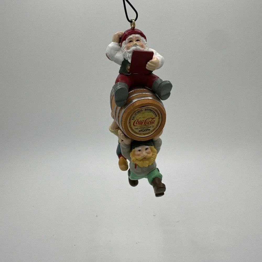 Vntg Coca-Cola Bottling Works Collection Elves Delivering Coke to N Pole 1997